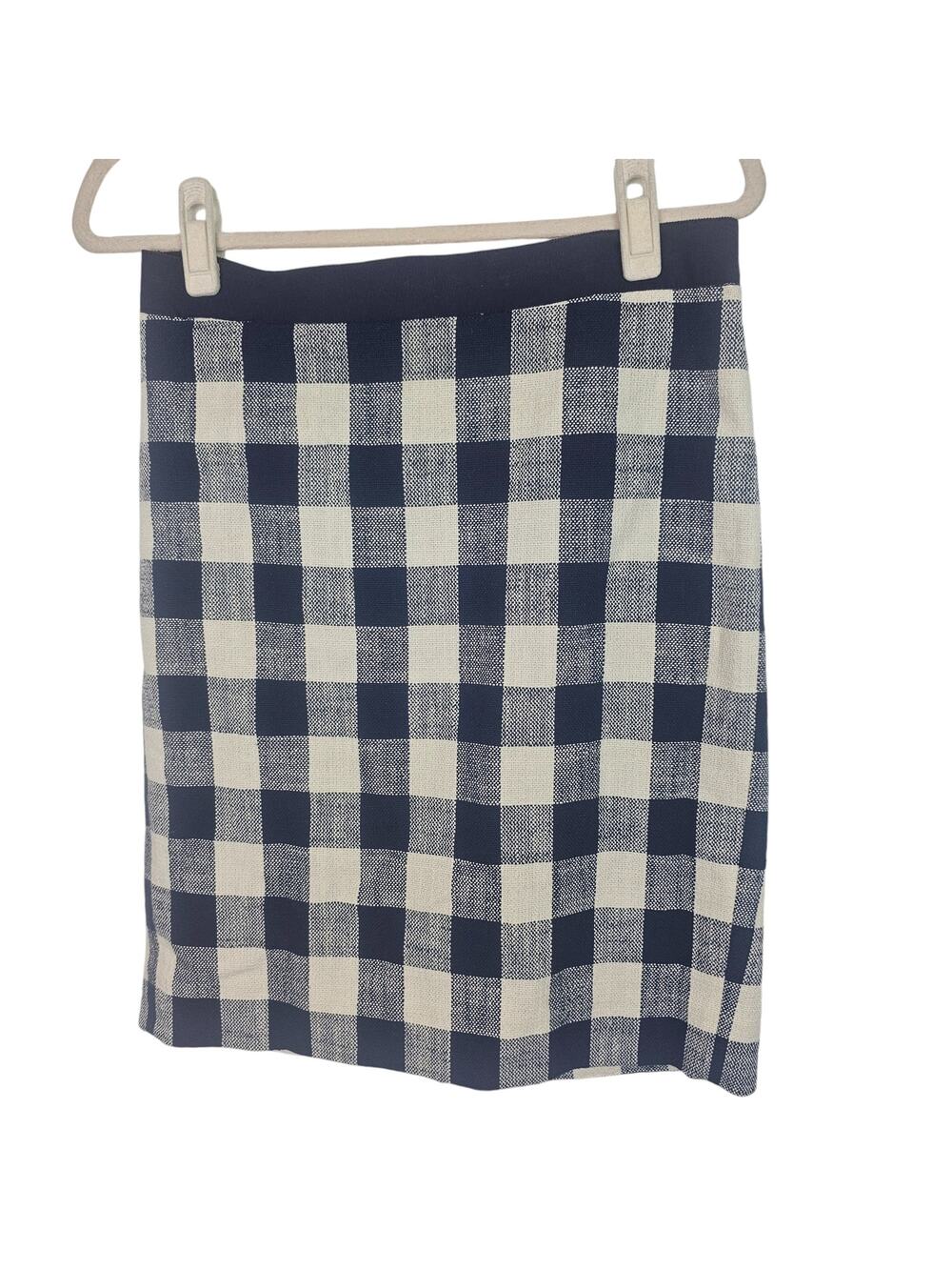 J. Crew Womens Cotton Linen Pencil Skirt Size 2 Preppy Career Work Office Corp